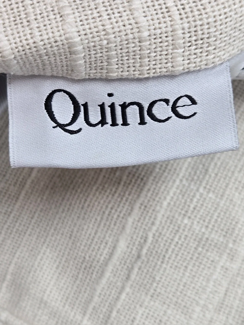QUINCE Set Of 2 48x84 Cotton Slub Room Darkening Curtains Natural 1097